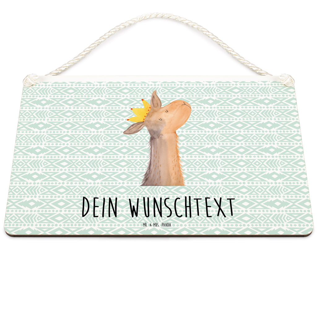 Personalisiertes Deko Schild Lamakopf König Dekoschild, Deko Schild, Schild, Tür Schild, Türschild, Holzschild, Wandschild, Wanddeko, Lama, Alpaka, Lamas, König, Königin, Freundin, Mama, Papa, Büro Kollege, Kollegin, Chef, Vorgesetzter, Abi, Abitur