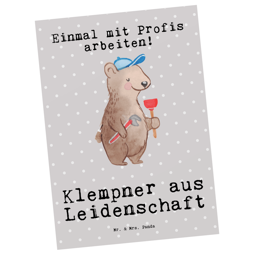 Postkarte Klempner aus Leidenschaft Postkarte, Karte, Geschenkkarte, Grußkarte, Einladung, Ansichtskarte, Geburtstagskarte, Einladungskarte, Dankeskarte, Ansichtskarten, Einladung Geburtstag, Einladungskarten Geburtstag, Beruf, Ausbildung, Jubiläum, Abschied, Rente, Kollege, Kollegin, Geschenk, Schenken, Arbeitskollege, Mitarbeiter, Firma, Danke, Dankeschön, Klempner, Handwerker, Installateur, Meister, Gesellenprüfung, Fachbetrieb, Bauklempner, Sanitärinstallationen