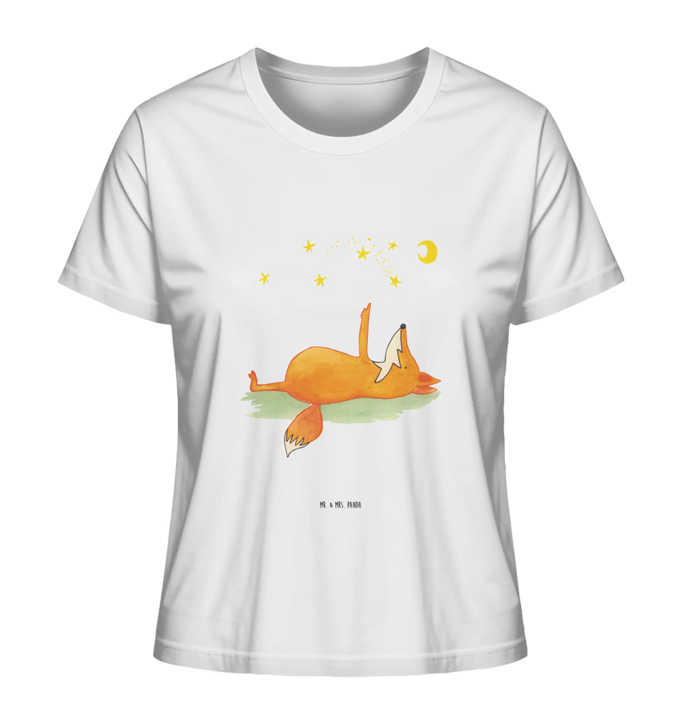 Shirt Damen Fuchs Sterne T-Shirt, Shirt, Tshirt, Lustiges T-Shirt, T-Shirt mit Spruch, Party, Junggesellenabschied, Jubiläum, Geburstag, Herrn, Damen, Männer, Frauen, Schlafshirt, Nachthemd, Sprüche, Fuchs, Füchse, tröstende Worte, Spruch positiv, Spruch schön, Romantik, Always Look on the Bright Side of Life