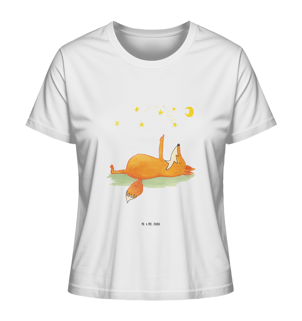 Shirt Damen Fuchs Sterne T-Shirt, Shirt, Tshirt, Lustiges T-Shirt, T-Shirt mit Spruch, Party, Junggesellenabschied, Jubiläum, Geburstag, Herrn, Damen, Männer, Frauen, Schlafshirt, Nachthemd, Sprüche, Fuchs, Füchse, tröstende Worte, Spruch positiv, Spruch schön, Romantik, Always Look on the Bright Side of Life