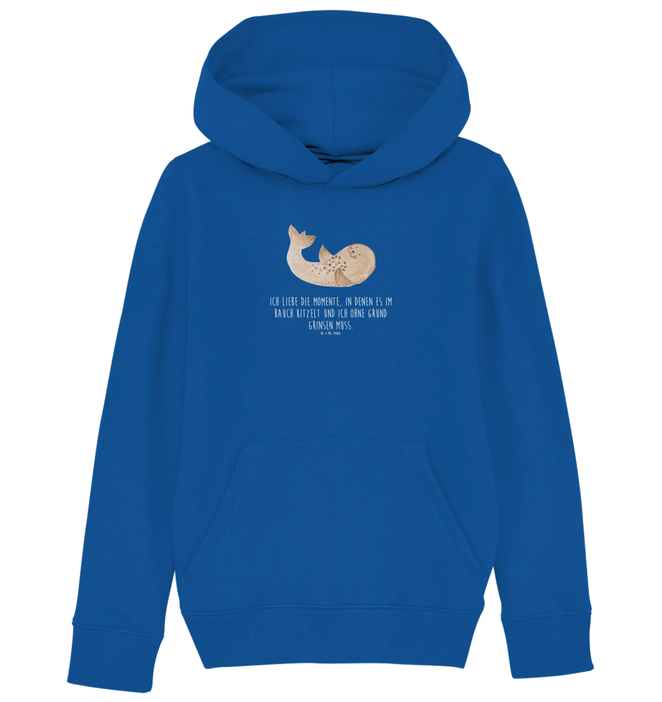 Organic Kinder Hoodie Robbe liegend Kinder Hoodie, Kapuzenpullover, Kinder Oberteil, Mädchen Hoodie, Jungen Hoodie, Mädchen Kapuzenpullover, Jungen Kapuzenpullover, Mädchen Kleidung, Jungen Kleidung, Mädchen Oberteil, Jungen Oberteil, Tiermotive, Gute Laune, lustige Sprüche, Tiere, Robbe, Robben, Seehund, Strand, Meerestier, Ostsee, Nordsee, Lachen, Freude