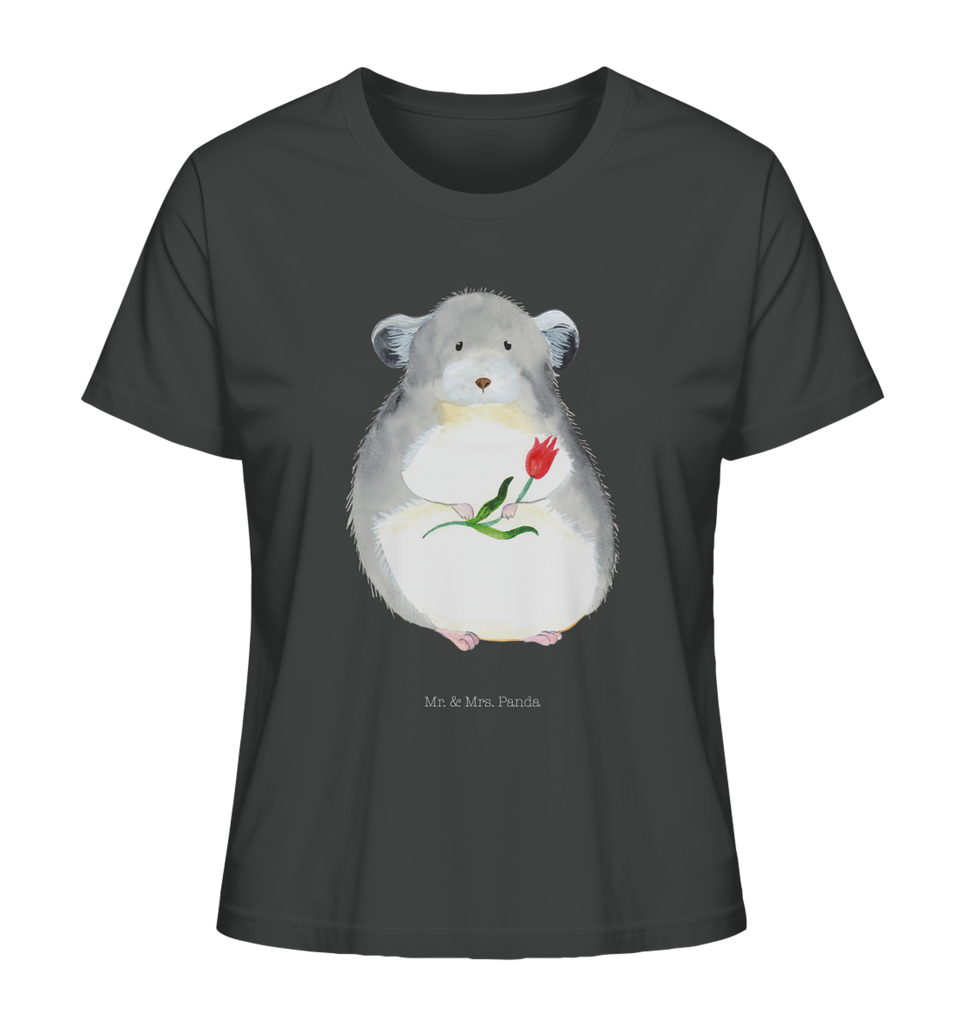 Shirt Damen Chinchilla Blume T-Shirt, Shirt, Tshirt, Lustiges T-Shirt, T-Shirt mit Spruch, Party, Junggesellenabschied, Jubiläum, Geburstag, Herrn, Damen, Männer, Frauen, Schlafshirt, Nachthemd, Sprüche, Tiermotive, Gute Laune, lustige Sprüche, Tiere, Chinchilla, Chinchillas, Liebeskummer, Kummer, Depressionen, traurig sein, Chaos, Glücklichsein, Büro, Büroalltag