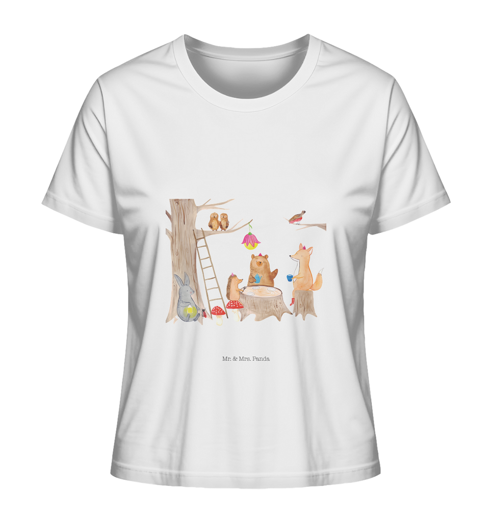 Shirt Damen Waldtiere Picknick T-Shirt, Shirt, Tshirt, Lustiges T-Shirt, T-Shirt mit Spruch, Party, Junggesellenabschied, Jubiläum, Geburstag, Herrn, Damen, Männer, Frauen, Schlafshirt, Nachthemd, Sprüche, Tiermotive, Gute Laune, lustige Sprüche, Tiere, Waldtiere, Picknick, Wald, Fuchs, Hase, Igel, Maus, Eichhörnchen