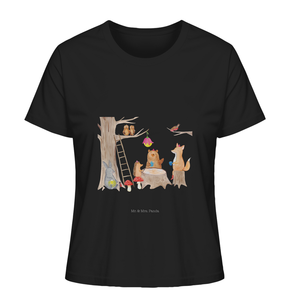 Shirt Damen Waldtiere Picknick T-Shirt, Shirt, Tshirt, Lustiges T-Shirt, T-Shirt mit Spruch, Party, Junggesellenabschied, Jubiläum, Geburstag, Herrn, Damen, Männer, Frauen, Schlafshirt, Nachthemd, Sprüche, Tiermotive, Gute Laune, lustige Sprüche, Tiere, Waldtiere, Picknick, Wald, Fuchs, Hase, Igel, Maus, Eichhörnchen