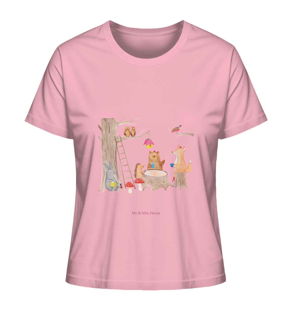 Shirt Damen Waldtiere Picknick T-Shirt, Shirt, Tshirt, Lustiges T-Shirt, T-Shirt mit Spruch, Party, Junggesellenabschied, Jubiläum, Geburstag, Herrn, Damen, Männer, Frauen, Schlafshirt, Nachthemd, Sprüche, Tiermotive, Gute Laune, lustige Sprüche, Tiere, Waldtiere, Picknick, Wald, Fuchs, Hase, Igel, Maus, Eichhörnchen