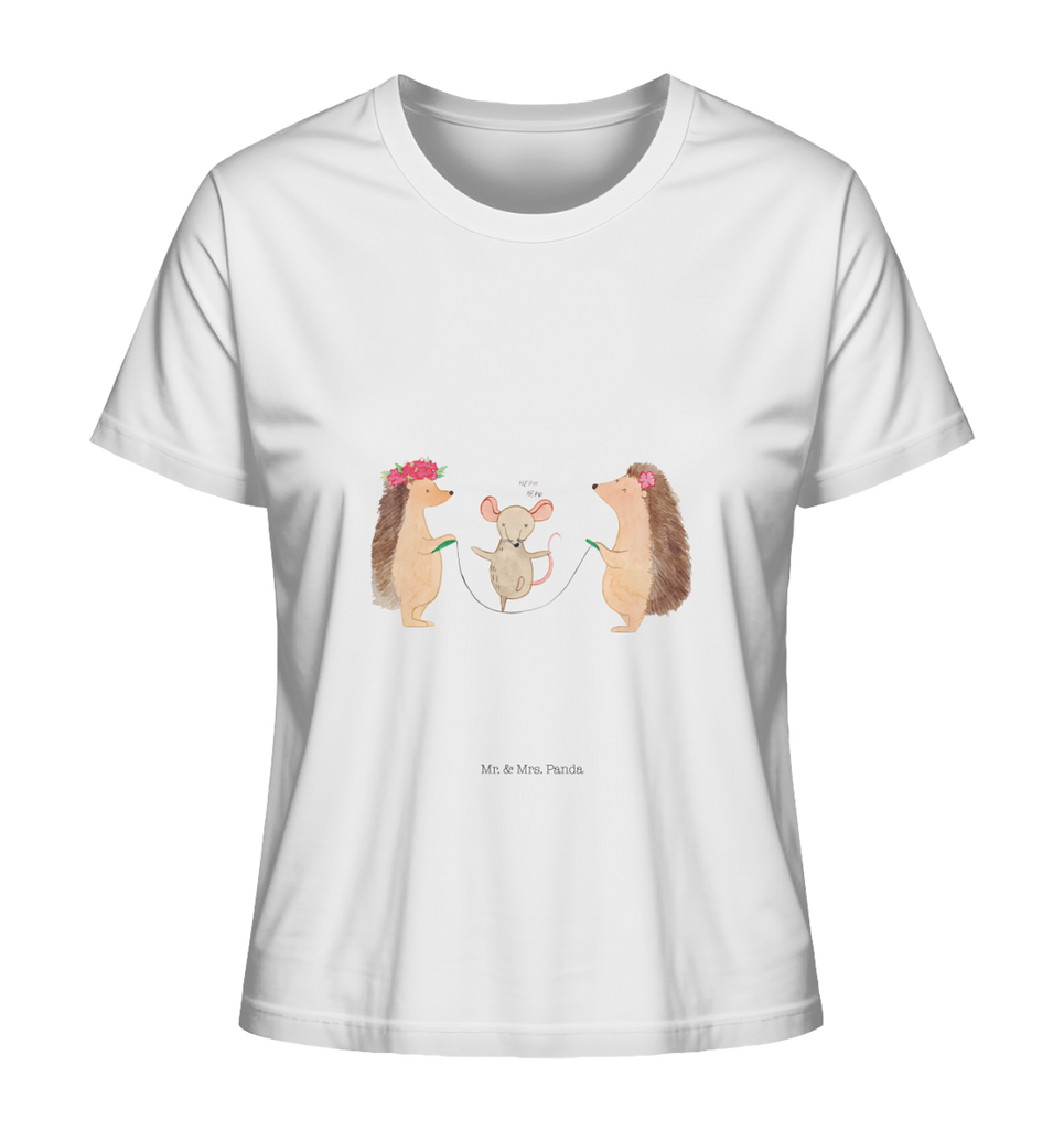 Shirt Damen Igel Seilhüpfen T-Shirt, Shirt, Tshirt, Lustiges T-Shirt, T-Shirt mit Spruch, Party, Junggesellenabschied, Jubiläum, Geburstag, Herrn, Damen, Männer, Frauen, Schlafshirt, Nachthemd, Sprüche, Tiermotive, Gute Laune, lustige Sprüche, Tiere, Igel, Maus, Seilspringen, Seilhüpfen, Kinder, Kindergarten