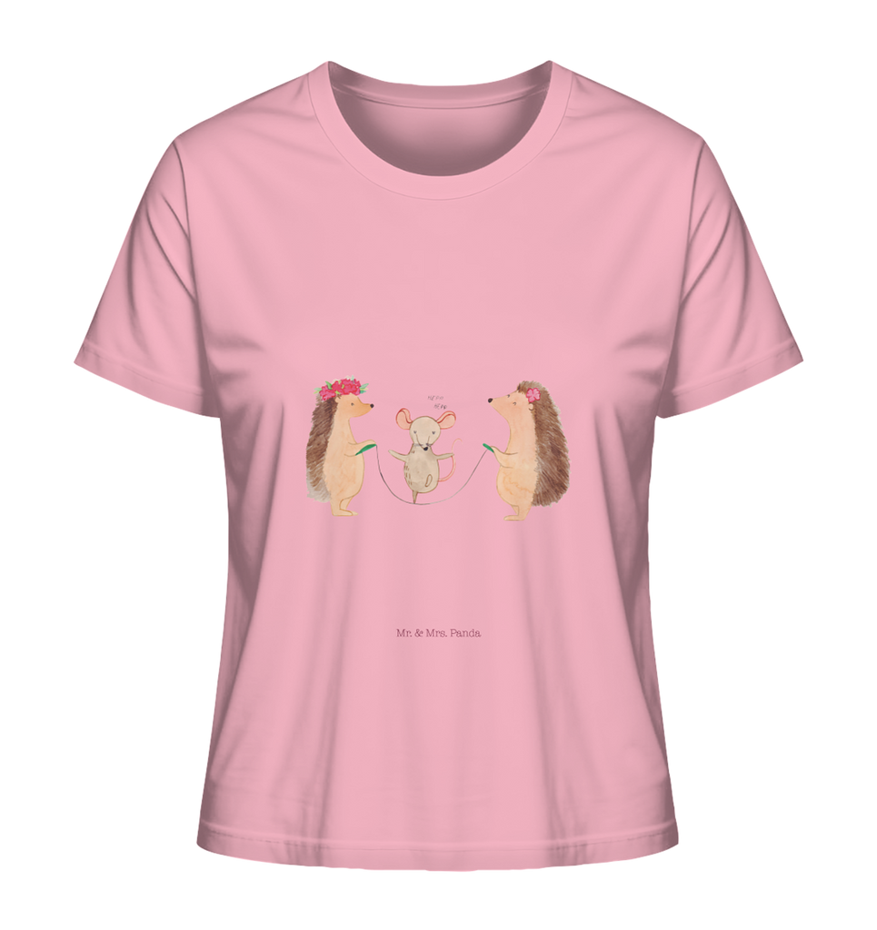 Shirt Damen Igel Seilhüpfen T-Shirt, Shirt, Tshirt, Lustiges T-Shirt, T-Shirt mit Spruch, Party, Junggesellenabschied, Jubiläum, Geburstag, Herrn, Damen, Männer, Frauen, Schlafshirt, Nachthemd, Sprüche, Tiermotive, Gute Laune, lustige Sprüche, Tiere, Igel, Maus, Seilspringen, Seilhüpfen, Kinder, Kindergarten