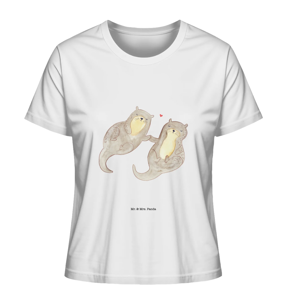 Shirt Damen Otter Hände halten T-Shirt, Shirt, Tshirt, Lustiges T-Shirt, T-Shirt mit Spruch, Party, Junggesellenabschied, Jubiläum, Geburstag, Herrn, Damen, Männer, Frauen, Schlafshirt, Nachthemd, Sprüche, Otter, Fischotter, Seeotter, Otter Seeotter See Otter