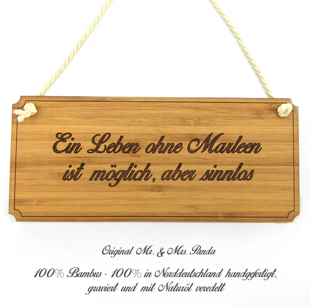 Türschild Classic Schild Marleen Dekoschild, Schild, Wanddeko, Werbeschild, Holzschild, Reklameschild, Türschild, Küchenschild, Wandschild, Holztafel, Motivschild, Spruchschild, Landhaus, Shabby, graviert