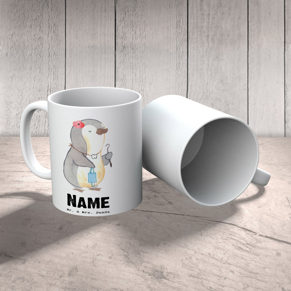 Personalisierte Tasse Zahnarzthelferin mit Herz Personalisierte Tasse, Namenstasse, Wunschname, Personalisiert, Tasse, Namen, Drucken, Tasse mit Namen, Beruf, Ausbildung, Jubiläum, Abschied, Rente, Kollege, Kollegin, Geschenk, Schenken, Arbeitskollege, Mitarbeiter, Firma, Danke, Dankeschön