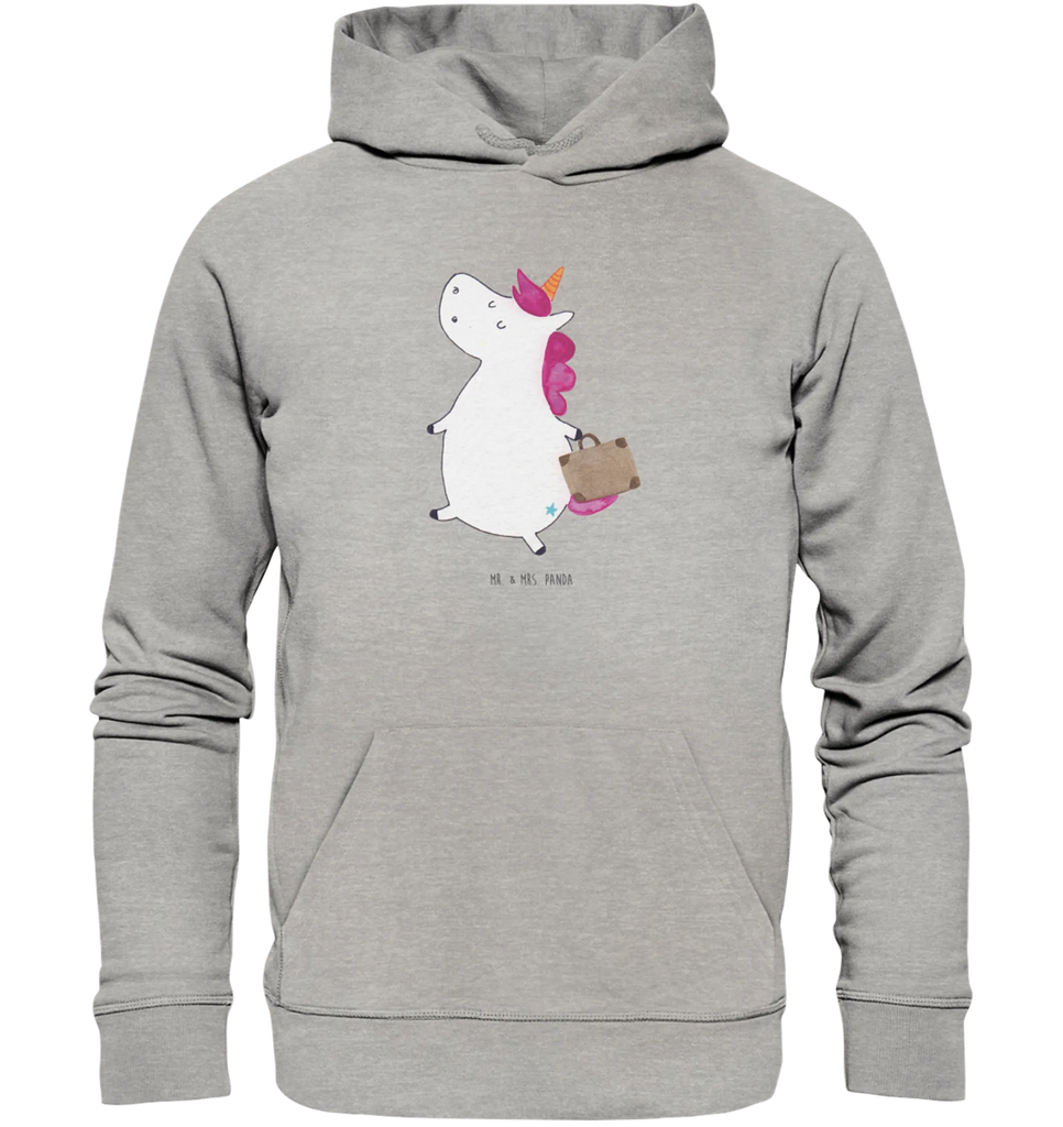 Organic Hoodie Einhorn Koffer Hoodie, Öko-Hoodie, Kapuzenpullover, Unisex, Männer Hoodie, Frauen Hoodie, Männer Kapuzenpullover, Frauen Kapuzenpullover, Oberteil, Einhorn, Einhörner, Einhorn Deko, Pegasus, Unicorn, unicorn, Koffer, Verreisen, Reise, Gepäck, Abenteuer, Erwachsen, Kind, albern, Spaß, lustig, witzig