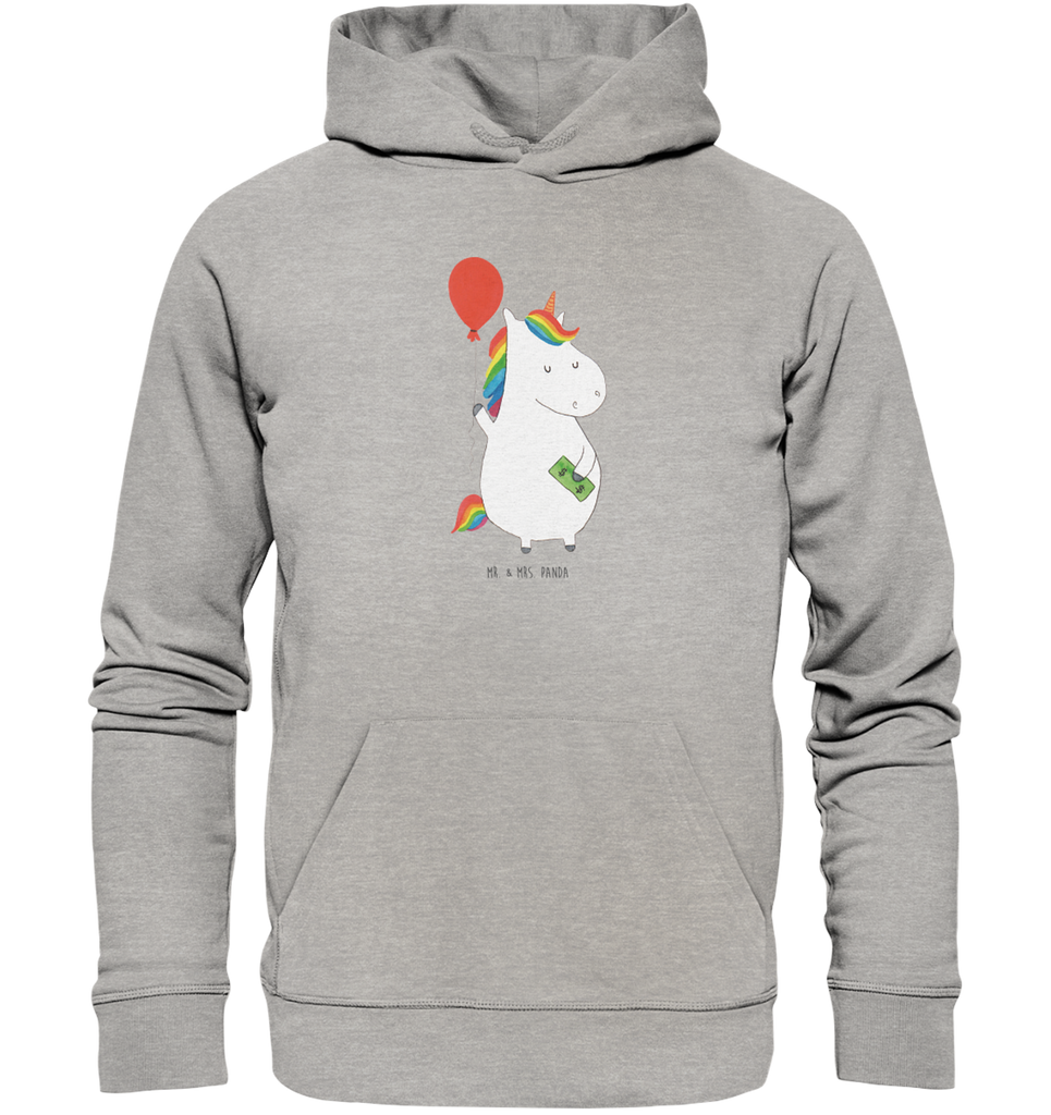 Organic Hoodie Einhorn Luftballon Hoodie, Öko-Hoodie, Kapuzenpullover, Unisex, Männer Hoodie, Frauen Hoodie, Männer Kapuzenpullover, Frauen Kapuzenpullover, Oberteil, Einhorn, Einhörner, Einhorn Deko, Pegasus, Unicorn, Luftballon, Geld, Lebenslust, Freude, Geschenk, Freundin