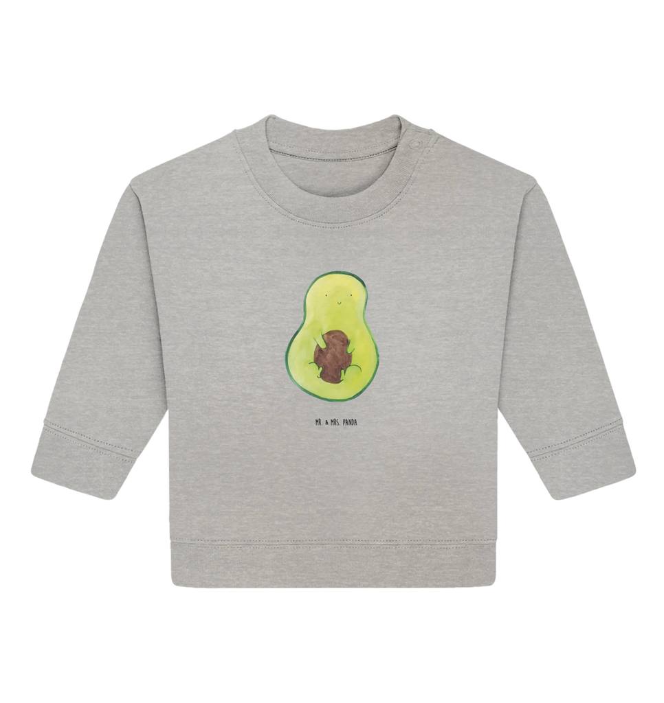 Organic Baby Pullover Avocado Kern Baby Bullover, Baby Sweatshirt, Avocado, Veggie, Vegan, Gesund, Avokado, Avocadokern, Kern, Pflanze, Spruch Leben