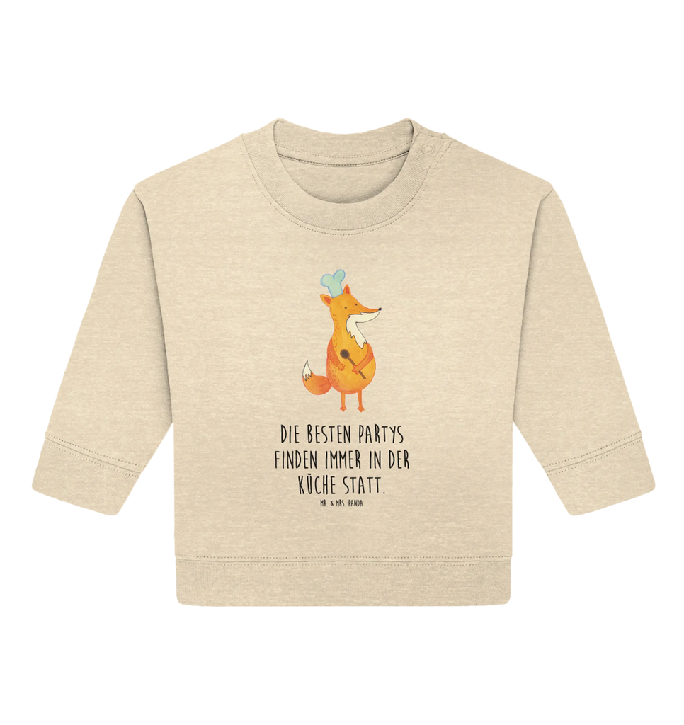 Organic Baby Pullover Fuchs Koch Baby Bullover, Baby Sweatshirt, Fuchs, Füchse, Koch Geschenk, Küche Spruch, Küche Deko, Köche, Bäcker, Party Spruch, Spruch lustig, witzig