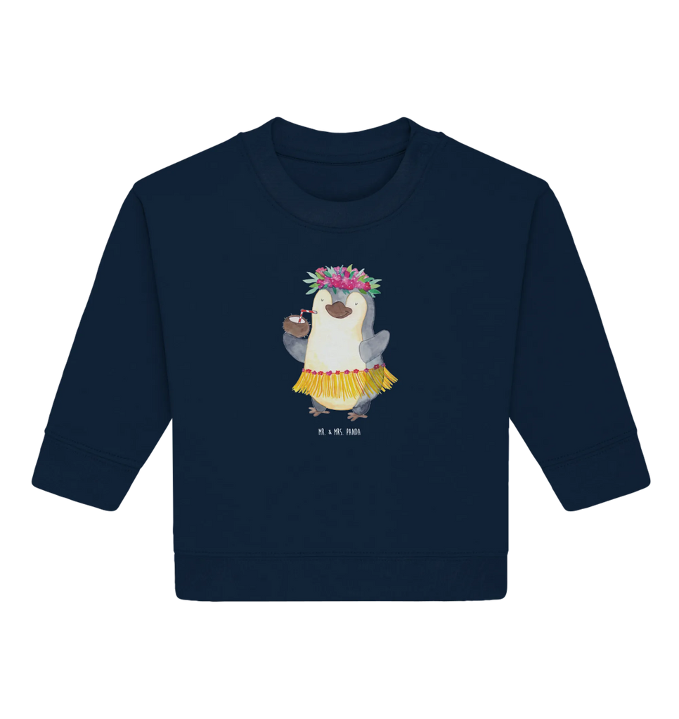 Organic Baby Pullover Pinguin Kokosnuss Baby Bullover, Baby Sweatshirt, Pinguin, Aloha, Hawaii, Urlaub, Kokosnuss, Pinguine