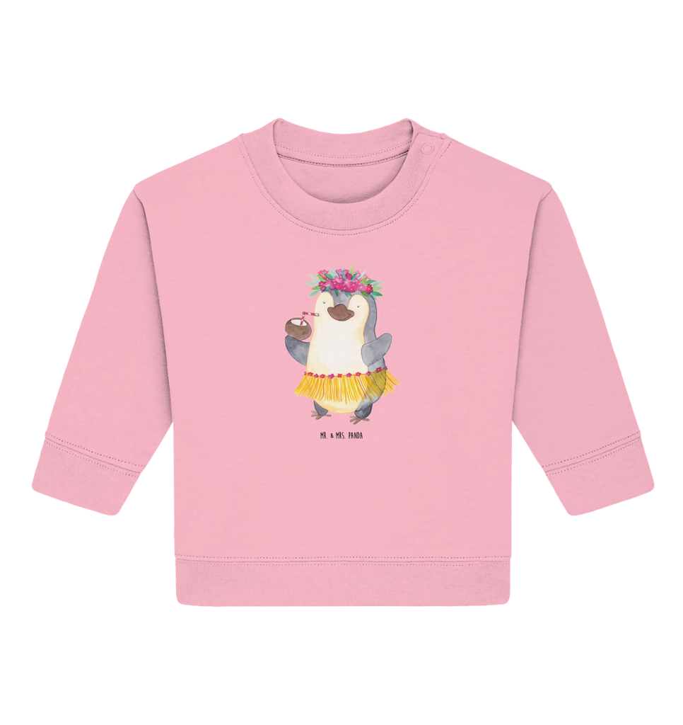 Organic Baby Pullover Pinguin Kokosnuss Baby Bullover, Baby Sweatshirt, Pinguin, Aloha, Hawaii, Urlaub, Kokosnuss, Pinguine