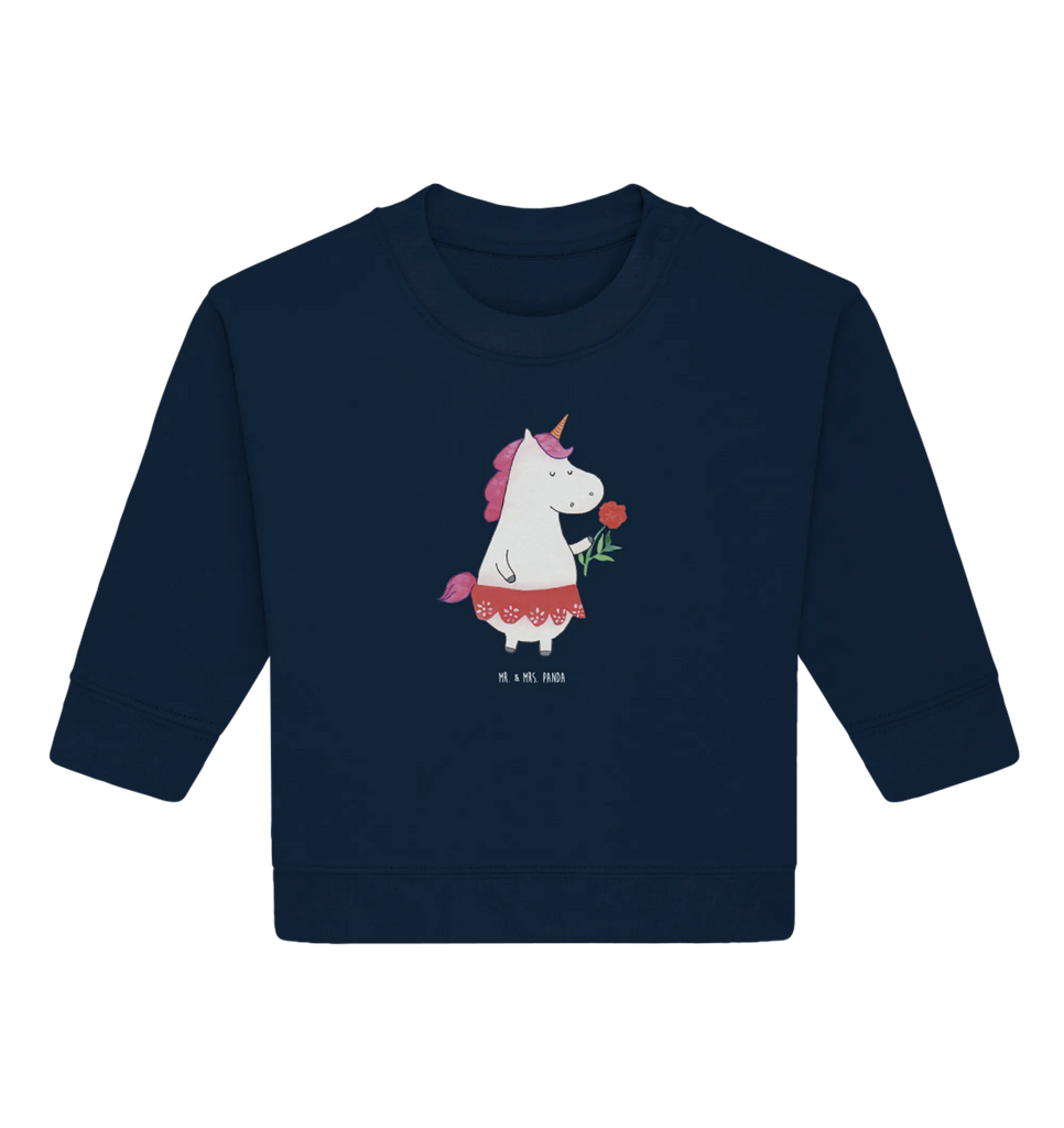 Organic Baby Pullover Einhorn Dame Baby Bullover, Baby Sweatshirt, Einhorn, Einhörner, Einhorn Deko, Pegasus, Unicorn, Dame, Lady, feine Dame, Freundin, Frau, Bachelor, Bachelorette, Abfuhr, Schluss machen, Trennung