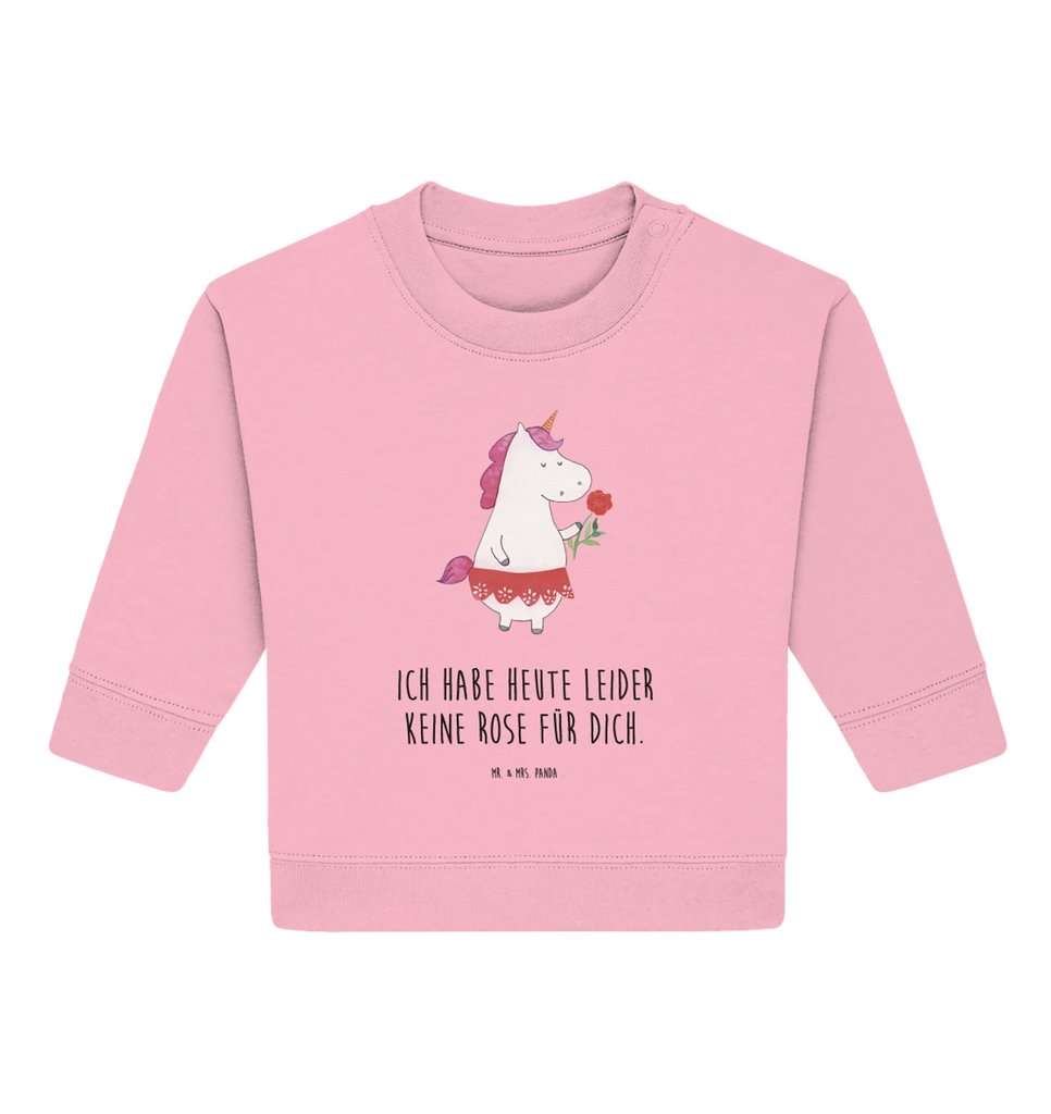 Organic Baby Pullover Einhorn Dame Baby Bullover, Baby Sweatshirt, Einhorn, Einhörner, Einhorn Deko, Pegasus, Unicorn, Dame, Lady, feine Dame, Freundin, Frau, Bachelor, Bachelorette, Abfuhr, Schluss machen, Trennung