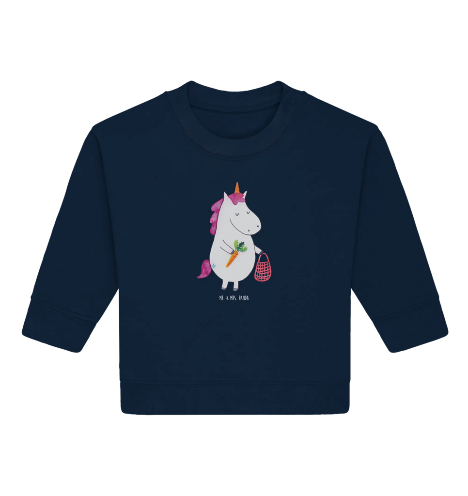 Organic Baby Pullover Einhorn Gemüse Baby Bullover, Baby Sweatshirt, Einhorn, Einhörner, Einhorn Deko, Pegasus, Unicorn, Biomarkt, Gemüse, Wochenmarkt