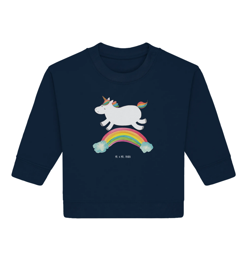 Organic Baby Pullover Einhorn Regenbogen Baby Bullover, Baby Sweatshirt, Einhorn, Einhörner, Einhorn Deko, Pegasus, Unicorn, Regenbogen, Glitzer, Einhornpower, Erwachsenwerden, Einhornautobahn