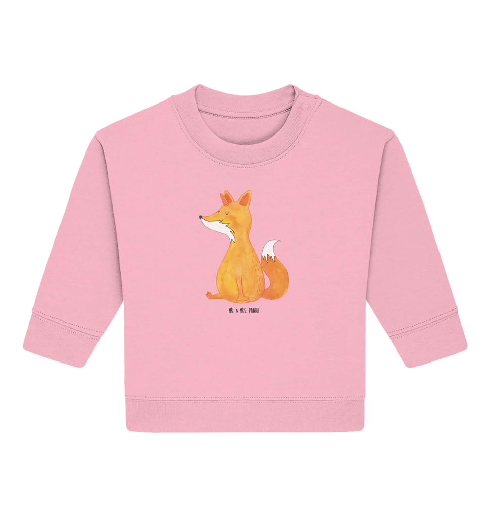 Organic Baby Pullover Einhorn Fuchs Baby Bullover, Baby Sweatshirt, Einhorn, Einhörner, Einhorn Deko, Pegasus, Unicorn, Fuchs, Unicorns, Fuchshörnchen, Fuchshorn, Foxycorn, Füchse