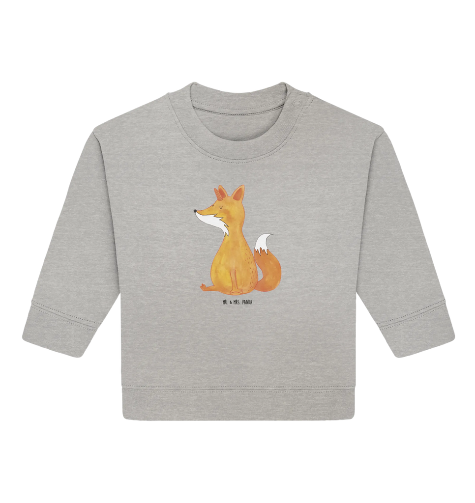 Organic Baby Pullover Einhorn Fuchs Baby Bullover, Baby Sweatshirt, Einhorn, Einhörner, Einhorn Deko, Pegasus, Unicorn, Fuchs, Unicorns, Fuchshörnchen, Fuchshorn, Foxycorn, Füchse