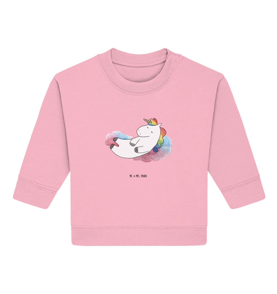 Organic Baby Pullover Einhorn Wolke 7 Baby Bullover, Baby Sweatshirt, Einhorn, Einhörner, Einhorn Deko, Pegasus, Unicorn, verliebt, Menschen, witzig, lustig, Geschenk, Glaube, Realität, Lächeln