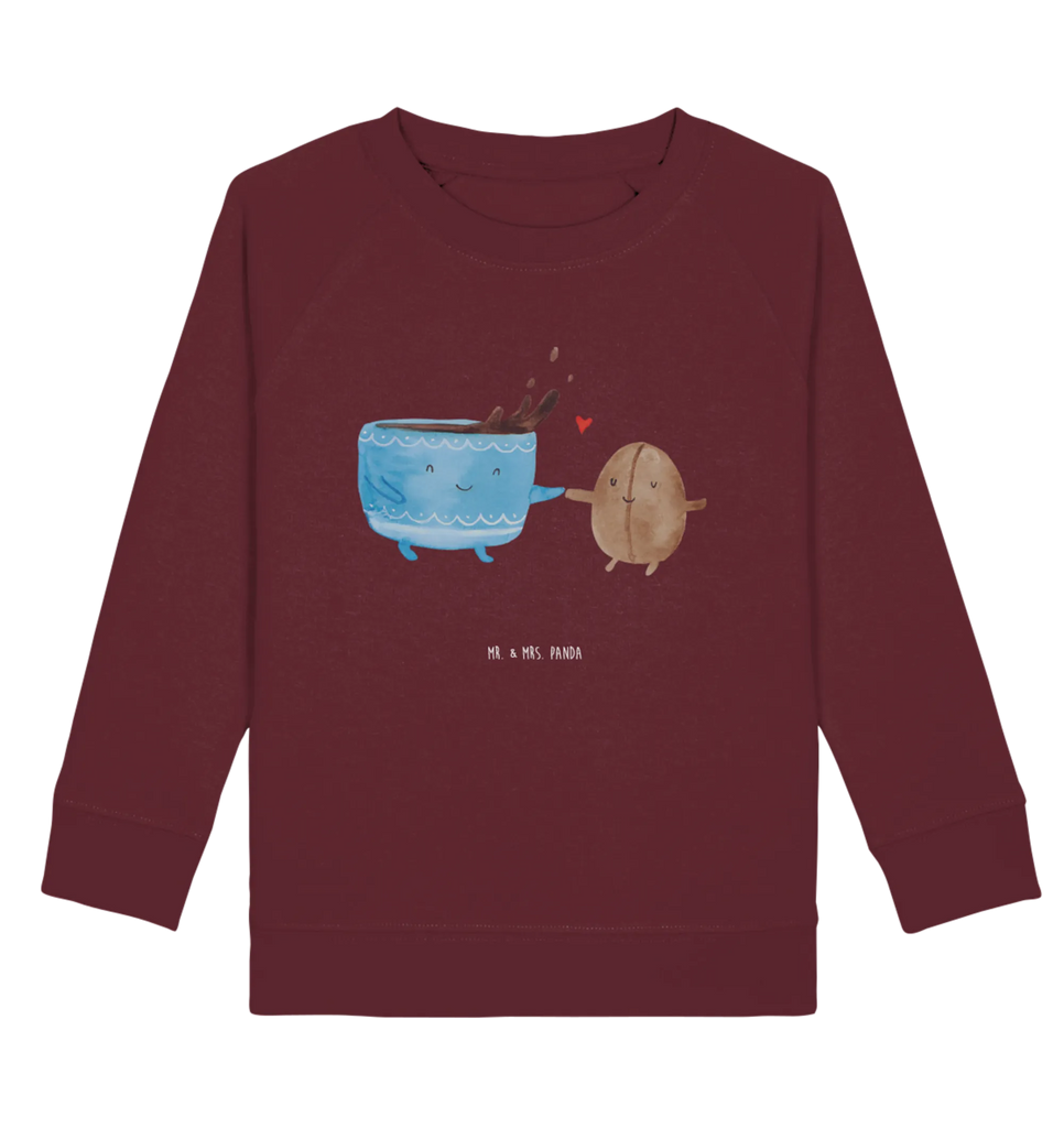 Organic Kinder Pullover Kaffee Bohne Kinder Pullover, Kinder Sweatshirt, Jungen, Mädchen, Tiermotive, Gute Laune, lustige Sprüche, Tiere, Kaffee, Kaffeebohne, Genuss, Zufriedenheit, Glück