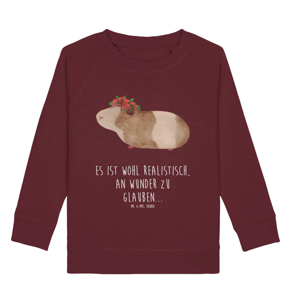 Organic Kinder Pullover Meerschweinchen weise Kinder Pullover, Kinder Sweatshirt, Jungen, Mädchen, Tiermotive, Gute Laune, lustige Sprüche, Tiere, Meerschweinchen, Meerie, Meeries, Wunder, Blumenkind, Realität, Spruch, Weisheit, Motivation, Wunderland