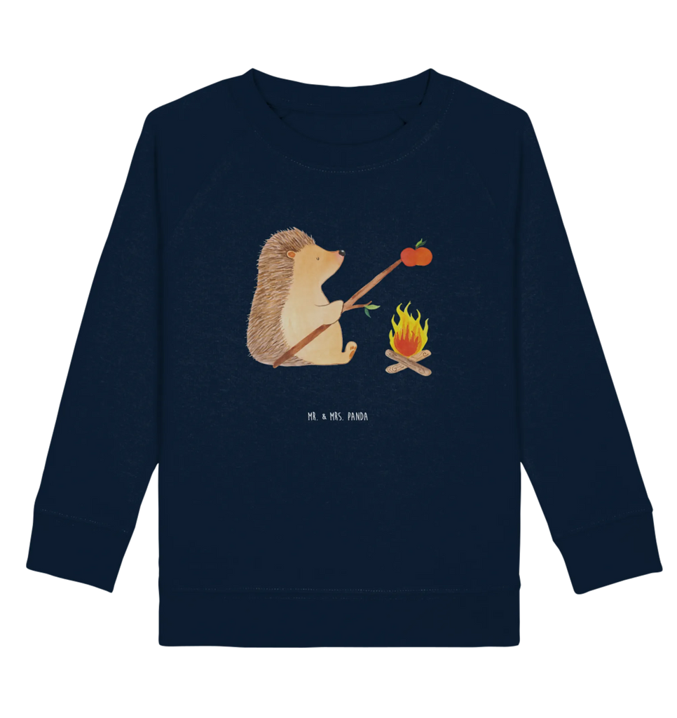 Organic Kinder Pullover Igel grillt Kinder Pullover, Kinder Sweatshirt, Jungen, Mädchen, Tiermotive, Gute Laune, lustige Sprüche, Tiere, Igel, Grillen, Ziele, Motivation, arbeitslos, Sinn des Lebens, Spruch