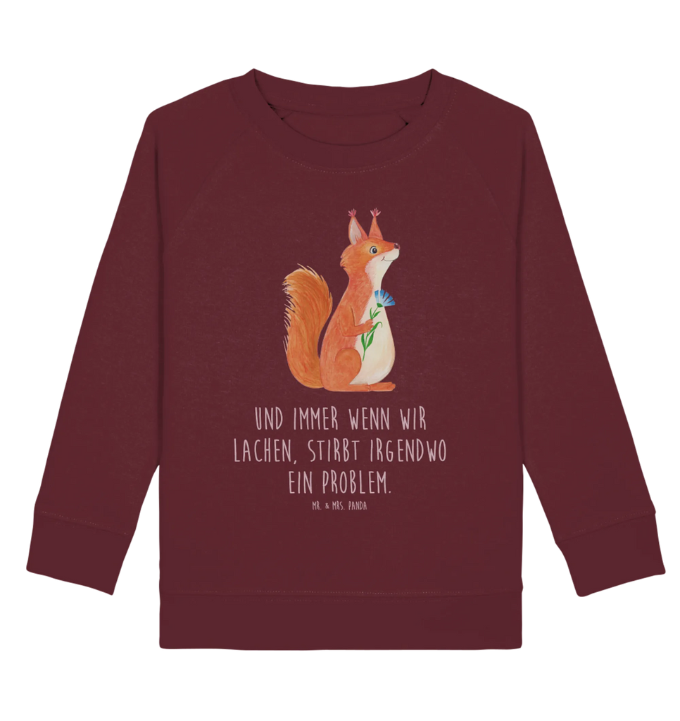 Organic Kinder Pullover Eichhörnchen Blume Kinder Pullover, Kinder Sweatshirt, Jungen, Mädchen, Tiermotive, Gute Laune, lustige Sprüche, Tiere, Eichhörnchen, Eichhorn, Spruch positiv, Lachen, Spaß, Motivation Sprüche, Motivation Bilder, glücklich Spruch, Spruch Deko