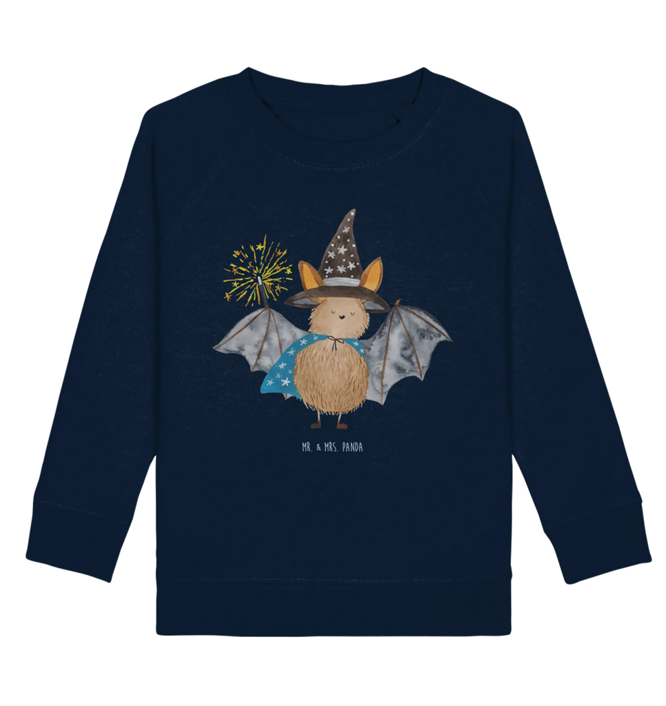 Organic Kinder Pullover Fledermaus Zauberer Kinder Pullover, Kinder Sweatshirt, Jungen, Mädchen, Tiermotive, Gute Laune, lustige Sprüche, Tiere, Fledermaus, Fledermäuse, Zauberer, Magier, Frauen, reinsteigern