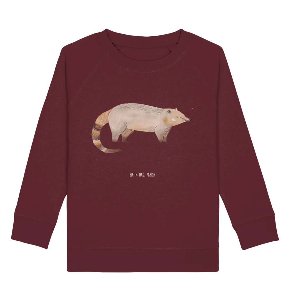 Organic Kinder Pullover Nasenbär Kinder Pullover, Kinder Sweatshirt, Jungen, Mädchen, Tiermotive, Gute Laune, lustige Sprüche, Tiere, Nasenbär, Nasenbären, Rüsselbär, Bär