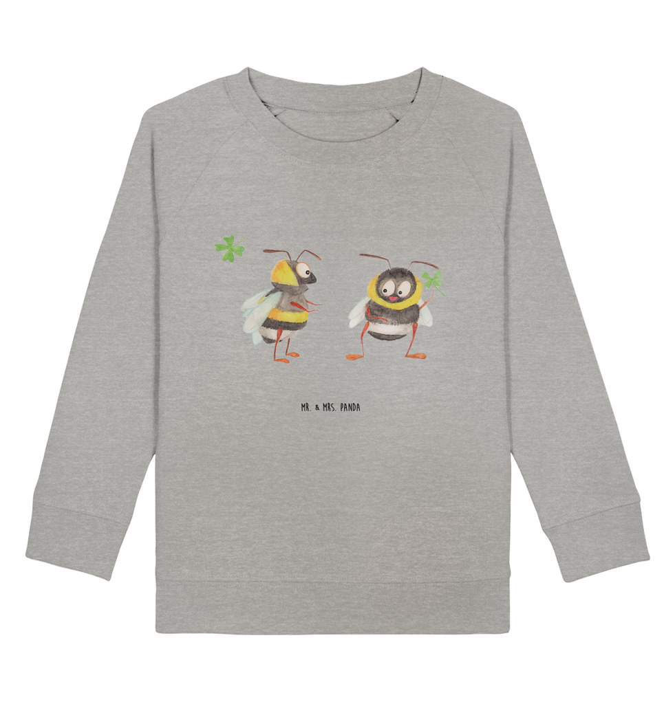 Organic Kinder Pullover Hummeln mit Kleeblatt Kinder Pullover, Kinder Sweatshirt, Jungen, Mädchen, Tiermotive, Gute Laune, lustige Sprüche, Tiere, Hummel, Biene, Spruch positiv, Biene Deko, Spruch schön, glücklich sein, glücklich werden, Spruch fröhlich