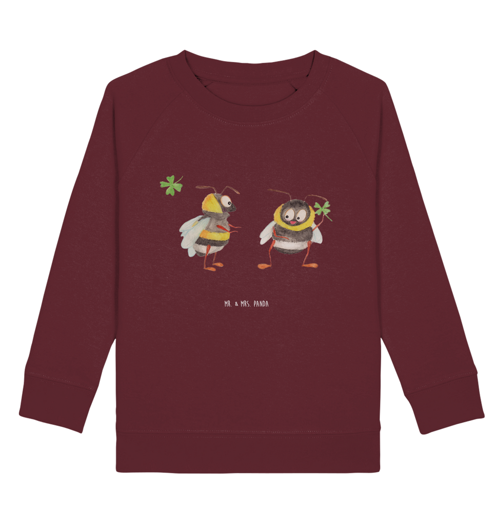 Organic Kinder Pullover Hummeln mit Kleeblatt Kinder Pullover, Kinder Sweatshirt, Jungen, Mädchen, Tiermotive, Gute Laune, lustige Sprüche, Tiere, Hummel, Biene, Spruch positiv, Biene Deko, Spruch schön, glücklich sein, glücklich werden, Spruch fröhlich