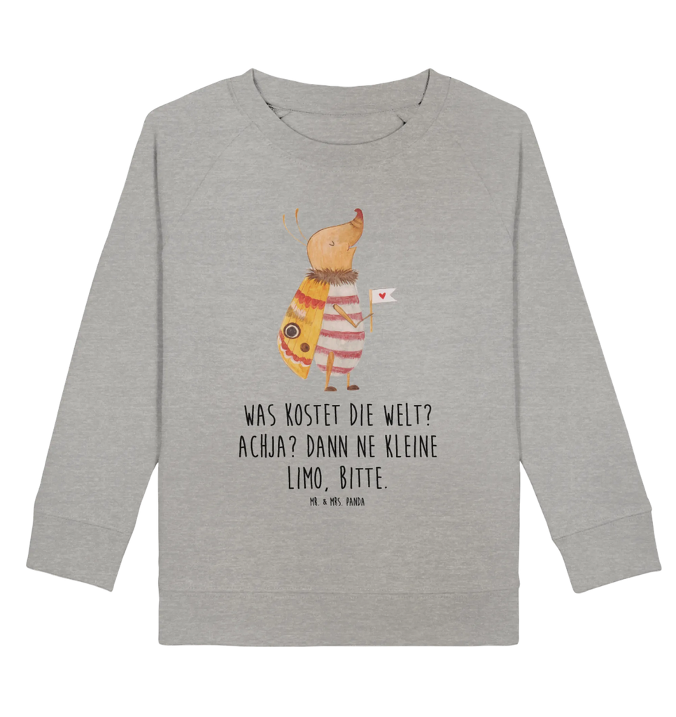 Organic Kinder Pullover Nachtfalter mit Fähnchen Kinder Pullover, Kinder Sweatshirt, Jungen, Mädchen, Tiermotive, Gute Laune, lustige Sprüche, Tiere, Nachtfalter, Käfer, Spruch lustig, Spruch witzig, süß, niedlich, Küche Deko, Was kostet die Welt