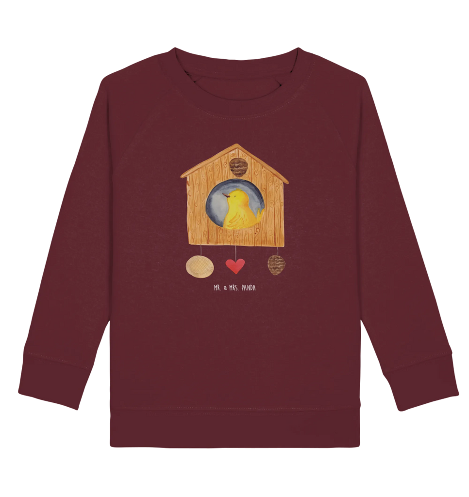 Organic Kinder Pullover Vogelhaus sweet Home Kinder Pullover, Kinder Sweatshirt, Jungen, Mädchen, Tiermotive, Gute Laune, lustige Sprüche, Tiere, Vogelhaus, Vogel, Home sweet Home, Einzug, Umzug, Geschenk, Einzugsgeschenk, Hausbau, Haus