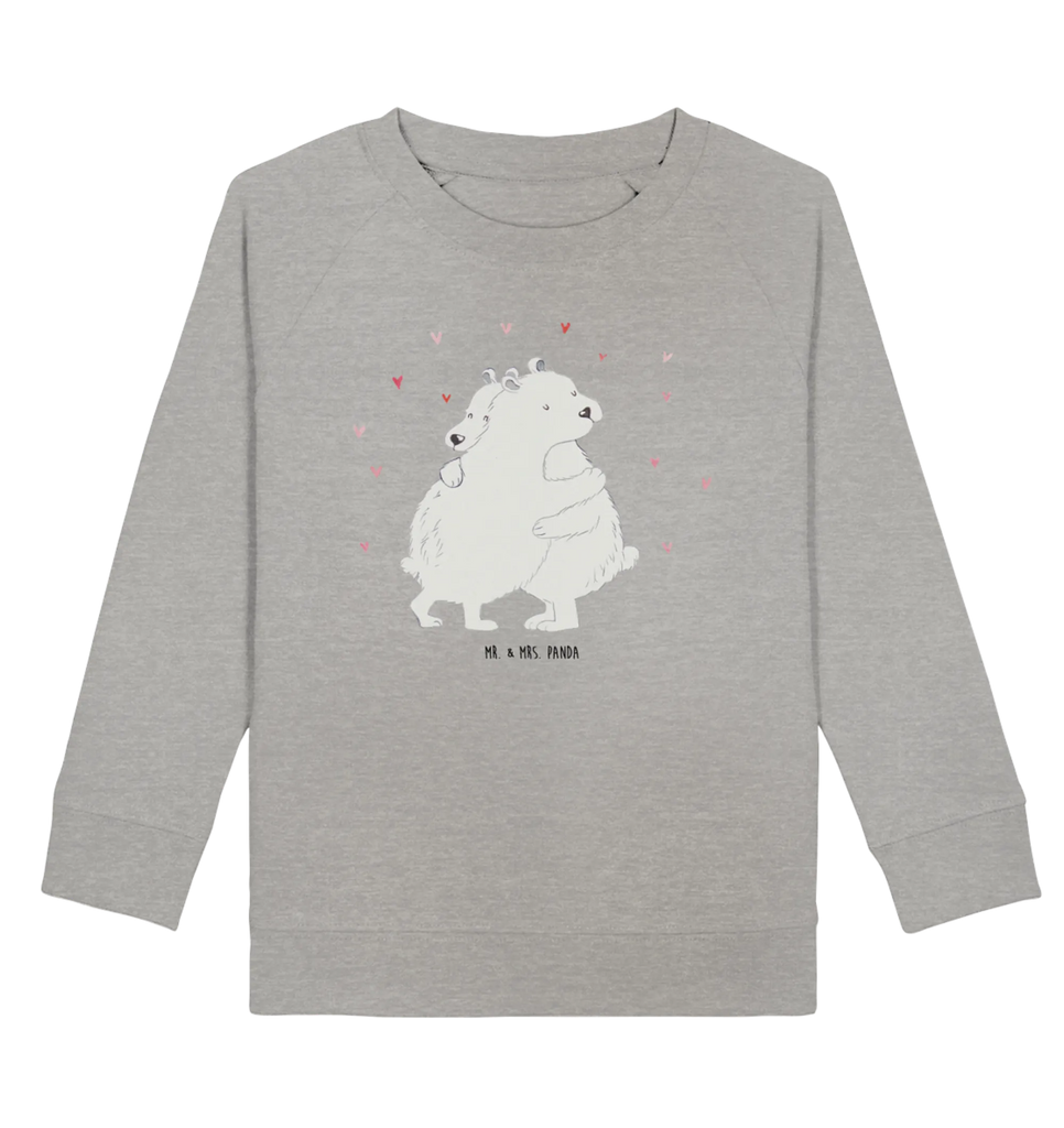 Organic Kinder Pullover Eisbär Umarmen Kinder Pullover, Kinder Sweatshirt, Jungen, Mädchen, Tiermotive, Gute Laune, lustige Sprüche, Tiere