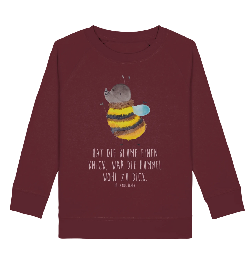 Organic Kinder Pullover Hummel flauschig Kinder Pullover, Kinder Sweatshirt, Jungen, Mädchen, Tiermotive, Gute Laune, lustige Sprüche, Tiere, Hummel, Flauschig, Biene, Blume, Natur