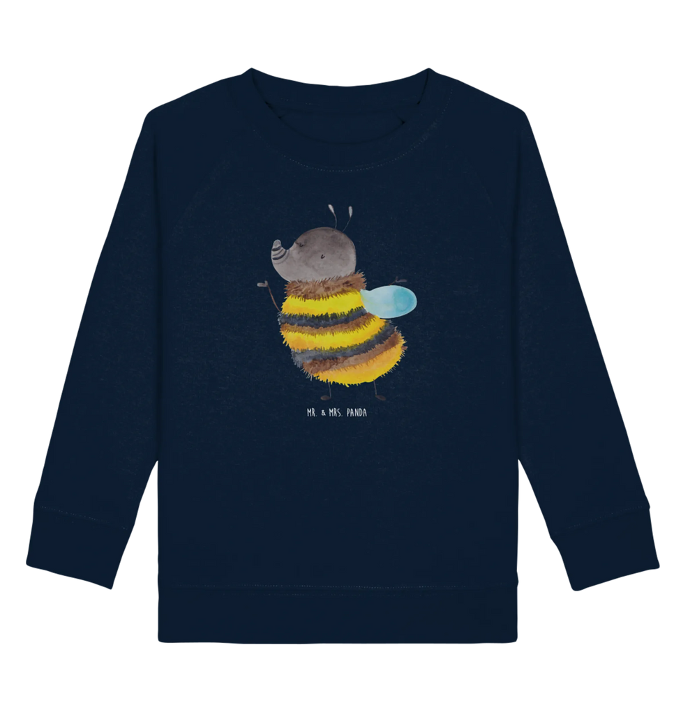 Organic Kinder Pullover Hummel flauschig Kinder Pullover, Kinder Sweatshirt, Jungen, Mädchen, Tiermotive, Gute Laune, lustige Sprüche, Tiere, Hummel, Flauschig, Biene, Blume, Natur