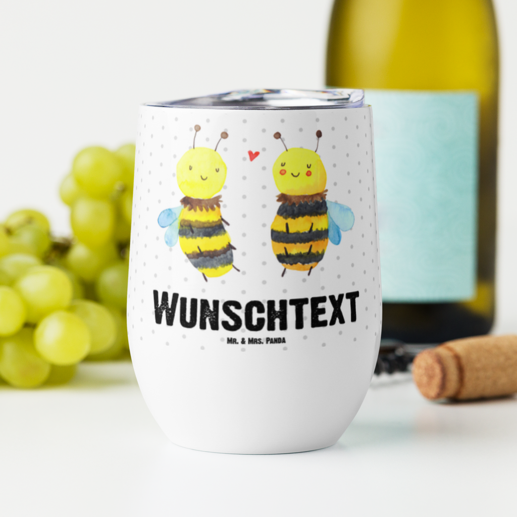 Personalisierter Weinbecher Biene Verliebt Personalisierter Weinbecher, Personalisierter Glühwein Becher, Heißgetränke, Personalisierter Trinkbecher, Personalisierter Weinkelch, Personalisiertes Weingläser, hochwertiger Weinbecher, Weinbecher Reisen, Weinbecher unterwegs, Personalisertes Sommerglas, mit Namen, Wunschtext, Personalisierung, selbst bedrucken, Personalisiertes Weinglas, Biene, Wespe, Hummel