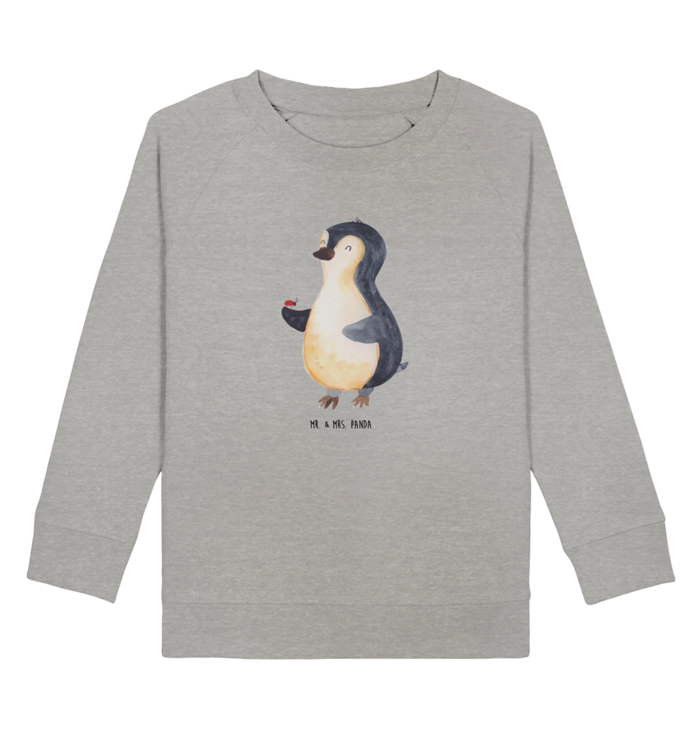 Organic Kinder Pullover Pinguin Marienkäfer Kinder Pullover, Kinder Sweatshirt, Jungen, Mädchen, Pinguin, Pinguine, Marienkäfer, Liebe, Wunder, Glück, Freude, Lebensfreude