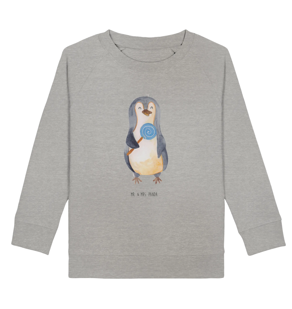 Organic Kinder Pullover Pinguin Lolli Kinder Pullover, Kinder Sweatshirt, Jungen, Mädchen, Pinguin, Pinguine, Lolli, Süßigkeiten, Blödsinn, Spruch, Rebell, Gauner, Ganove, Rabauke