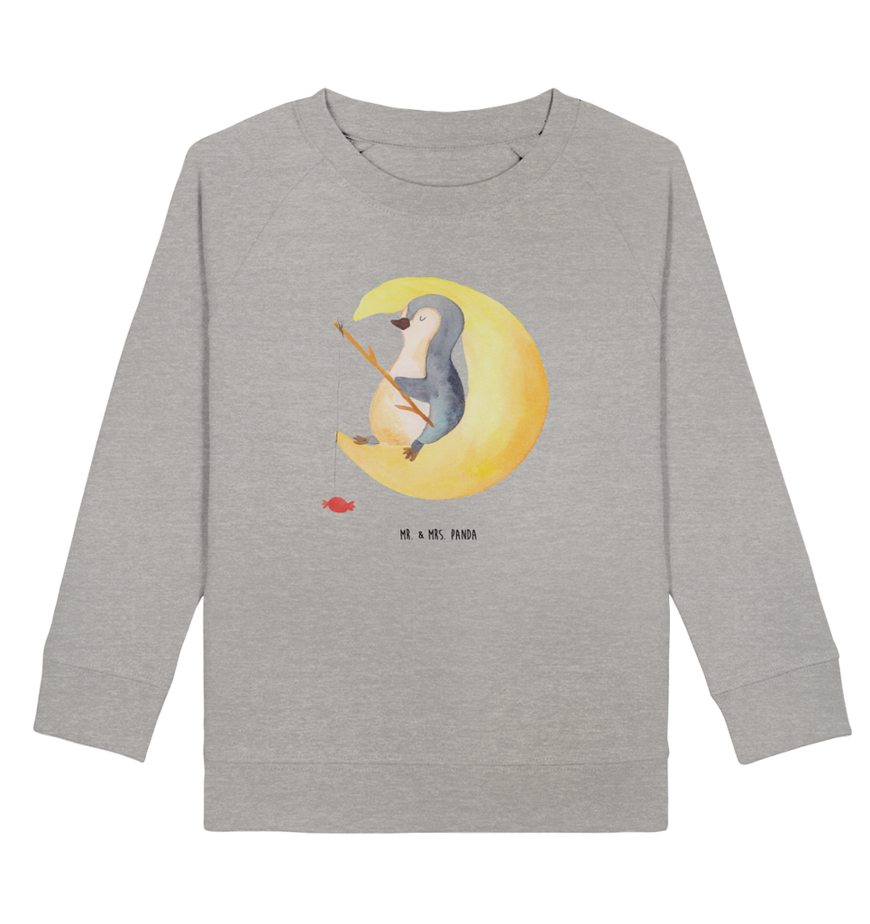 Organic Kinder Pullover Pinguin Mond Kinder Pullover, Kinder Sweatshirt, Jungen, Mädchen, Pinguin, Pinguine, Spruch, schlafen, Nachtruhe, Einschlafen, Schlafzimmer, Schlafstörungen, Gästezimmer