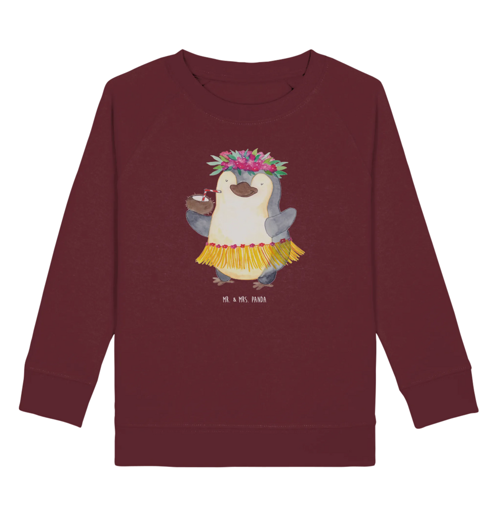 Organic Kinder Pullover Pinguin Kokosnuss Kinder Pullover, Kinder Sweatshirt, Jungen, Mädchen, Pinguin, Aloha, Hawaii, Urlaub, Kokosnuss, Pinguine