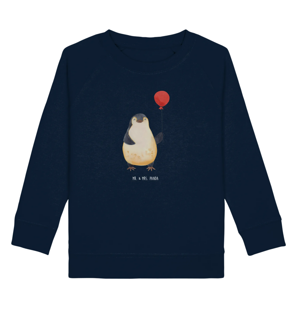 Organic Kinder Pullover Pinguin Luftballon Kinder Pullover, Kinder Sweatshirt, Jungen, Mädchen, Pinguin, Pinguine, Luftballon, Tagträume, Lebenslust, Geschenk Freundin, Geschenkidee, beste Freundin, Motivation, Neustart, neues Leben, Liebe, Glück