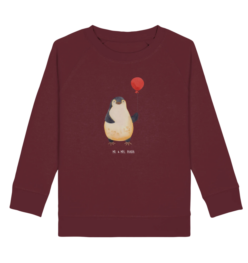 Organic Kinder Pullover Pinguin Luftballon Kinder Pullover, Kinder Sweatshirt, Jungen, Mädchen, Pinguin, Pinguine, Luftballon, Tagträume, Lebenslust, Geschenk Freundin, Geschenkidee, beste Freundin, Motivation, Neustart, neues Leben, Liebe, Glück