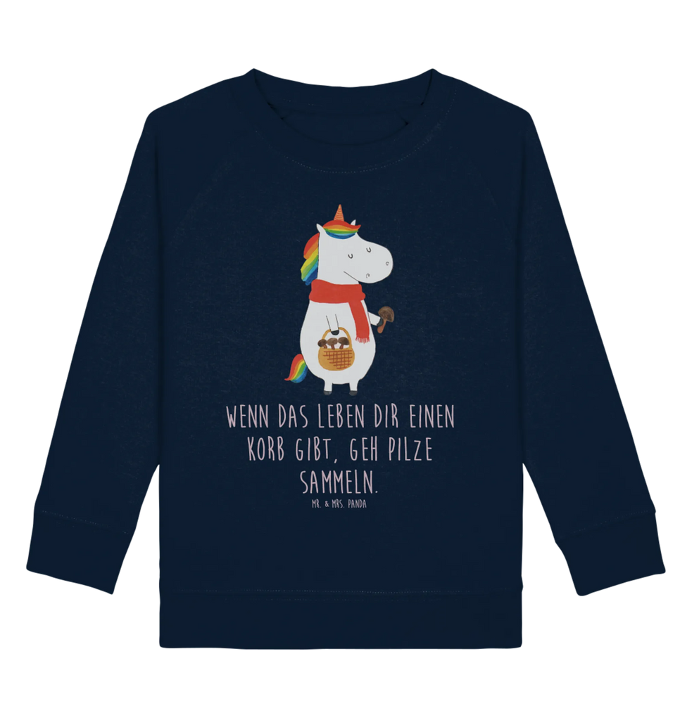 Organic Kinder Pullover Einhorn Pilz Kinder Pullover, Kinder Sweatshirt, Jungen, Mädchen, Einhorn, Einhörner, Einhorn Deko, Unicorn, Pilze, Pilzsammler, Motivation, Spruch, Liebeskummer