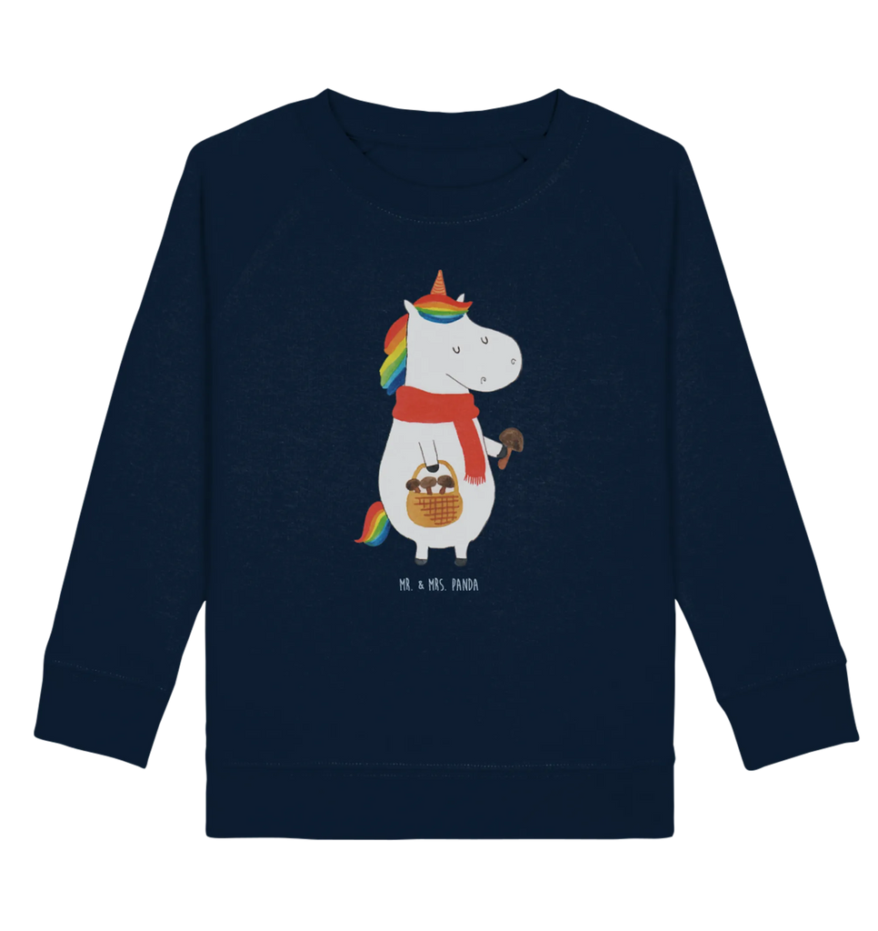 Organic Kinder Pullover Einhorn Pilz Kinder Pullover, Kinder Sweatshirt, Jungen, Mädchen, Einhorn, Einhörner, Einhorn Deko, Unicorn, Pilze, Pilzsammler, Motivation, Spruch, Liebeskummer