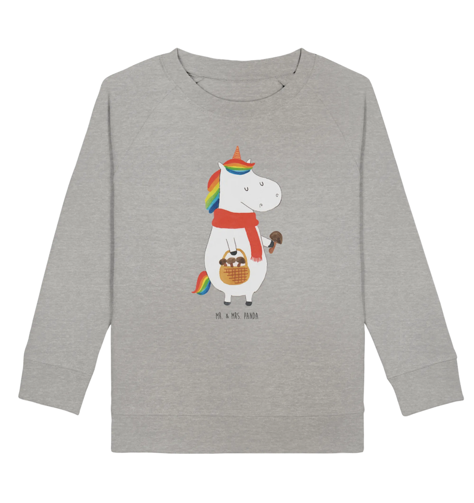 Organic Kinder Pullover Einhorn Pilz Kinder Pullover, Kinder Sweatshirt, Jungen, Mädchen, Einhorn, Einhörner, Einhorn Deko, Unicorn, Pilze, Pilzsammler, Motivation, Spruch, Liebeskummer